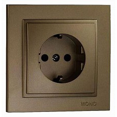 Розетка с заземлением mono electric despina 102-232321-117